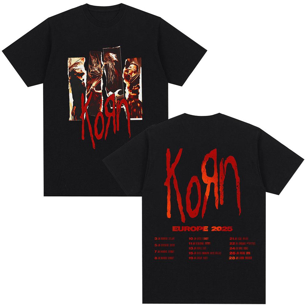 Korn Europe Tour 2026 Merch T Shirt Metal Gothic Rock Band T Shirts Men Women Vintage Oversized Short Sleeve T-shirt Streetwear 5XL різнокольоровий
Korn Europe Tour 2026 Merch T Shirt Metal Gothic Rock Band T Shirts Men Women Vintage Oversized Short Sleeve T-shirt Streetwear 5XL різнокольоровий