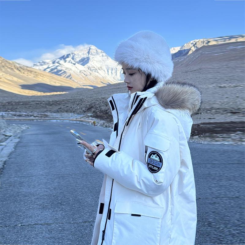 Women s High-End Thickened Winter Parka with Large Fur Collar - Mid-Length Warm Cotton-Padded Coat XL чёрный
Women s High-End Thickened Winter Parka with Large Fur Collar - Mid-Length Warm Cotton-Padded Coat XL чёрный