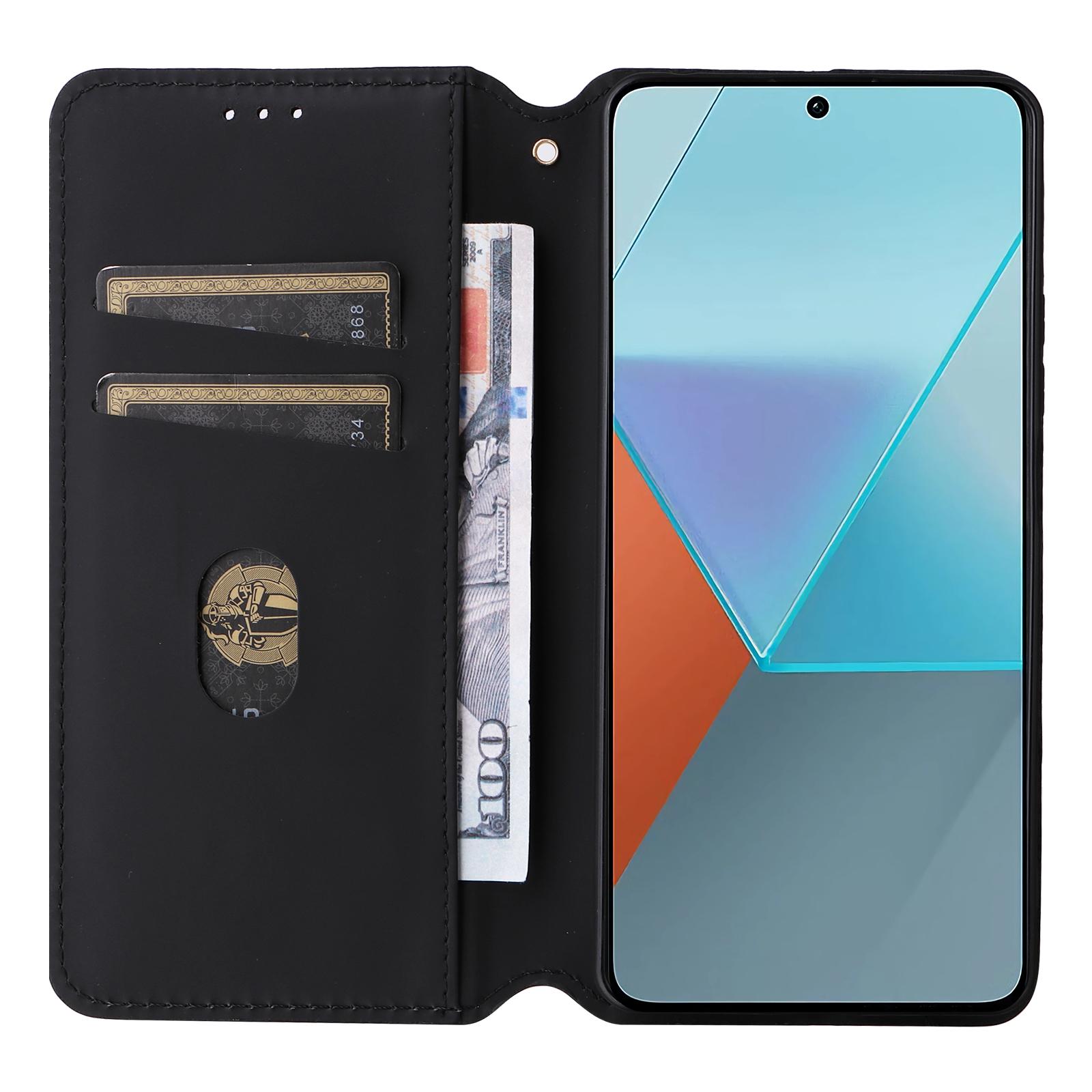 For Xiaomi Redmi Note 13 Pro 5G/Poco X6 5G Cell Phone Case Imprinted Magnetic Closing Cover with Wallet Black
For Xiaomi Redmi Note 13 Pro 5G/Poco X6 5G Cell Phone Case Imprinted Magnetic Closing Cover with Wallet Black