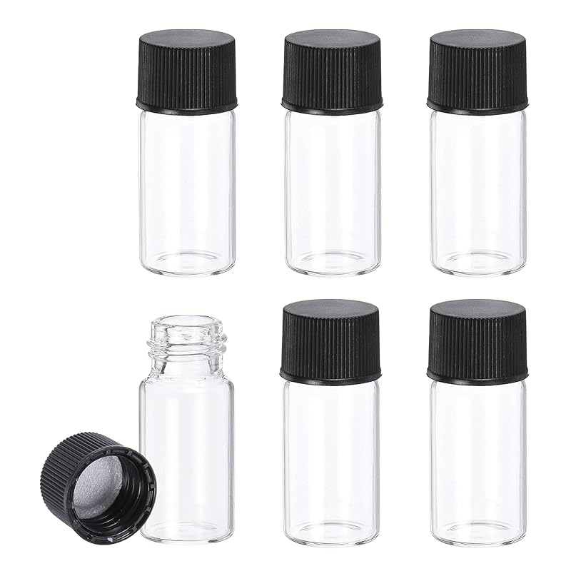 sample bottle 5ml 6 pieces transparent glass jar sealing liquid storage container essential oil glass bottle reagent bottle empty bottle small
sample bottle 5ml 6 pieces transparent glass jar sealing liquid storage container essential oil glass bottle reagent bottle empty bottle small