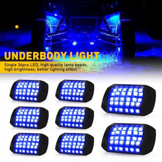 8PCS 36-LED Blue Under Car Underbody Light Underglow Lamps Kit Universal EXV
8PCS 36-LED Blue Under Car Underbody Light Underglow Lamps Kit Universal EXV