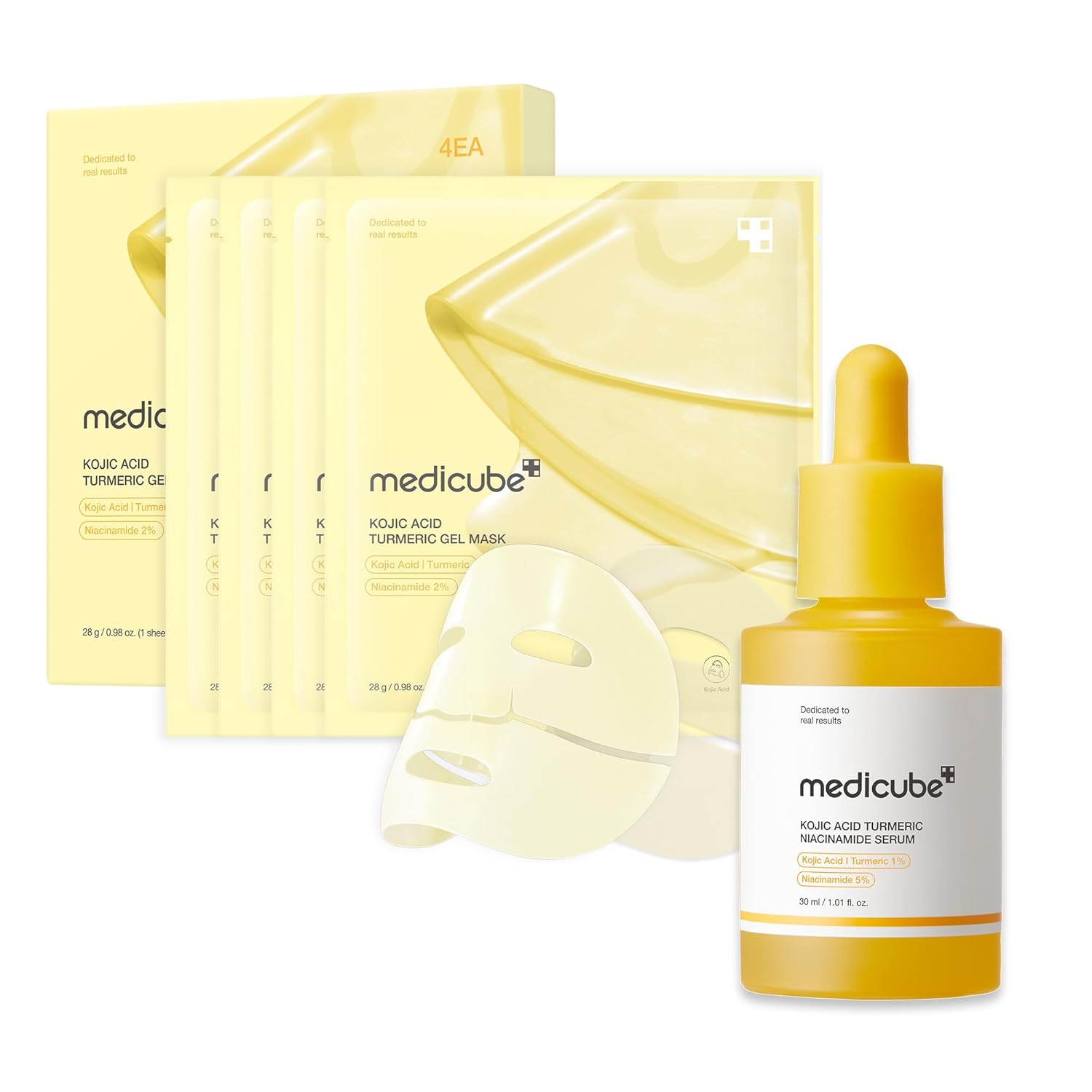 medicube Kojic Acid Balance & Calm Duo for Troubled Skin: Kojic Acid Turmeric Brightening Gold Jelly Gel Mask and Kojic жовтий
medicube Kojic Acid Balance & Calm Duo for Troubled Skin: Kojic Acid Turmeric Brightening Gold Jelly Gel Mask and Kojic жовтий