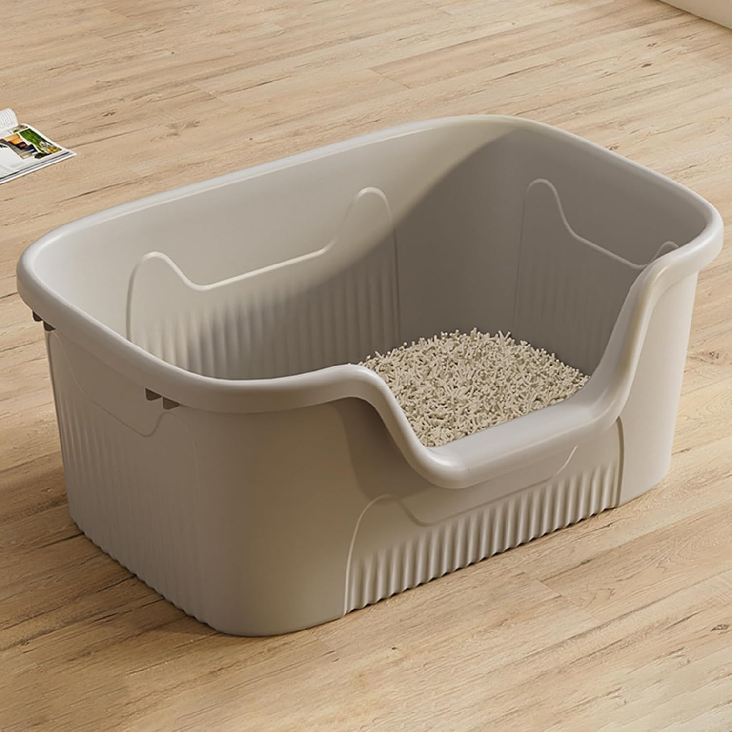 Extra Large Litter Box with High Sides, 23.6 Lx16.5 Wx8.6 H, XL Cat Pan for Indoor Cats, Anti-Splashing, Easy Clean (Grey) сірий
Extra Large Litter Box with High Sides, 23.6 Lx16.5 Wx8.6 H, XL Cat Pan for Indoor Cats, Anti-Splashing, Easy Clean (Grey) сірий