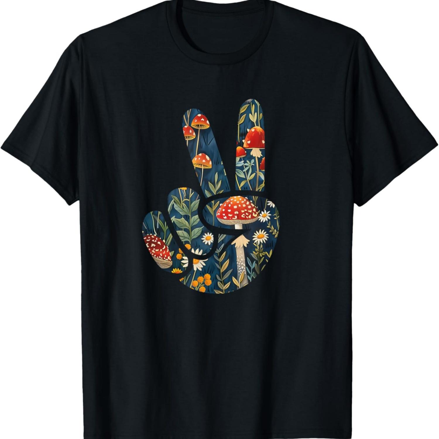 Natural Silhouette Forest Meadow Cottagecore Peace Sign Hand T-Shirt(24) S чёрный
Natural Silhouette Forest Meadow Cottagecore Peace Sign Hand T-Shirt(24) S чёрный