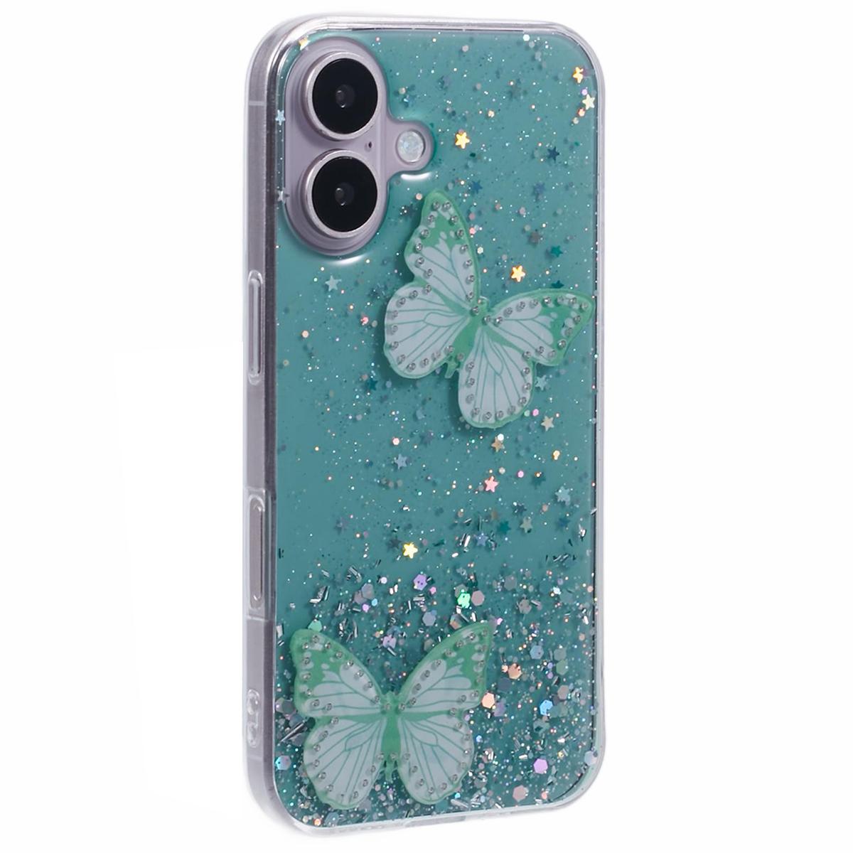AW Series For iPhone 16 Plus Case Epoxy PVC Butterfly TPU Aesthetics Phone Cover Green
AW Series For iPhone 16 Plus Case Epoxy PVC Butterfly TPU Aesthetics Phone Cover Green