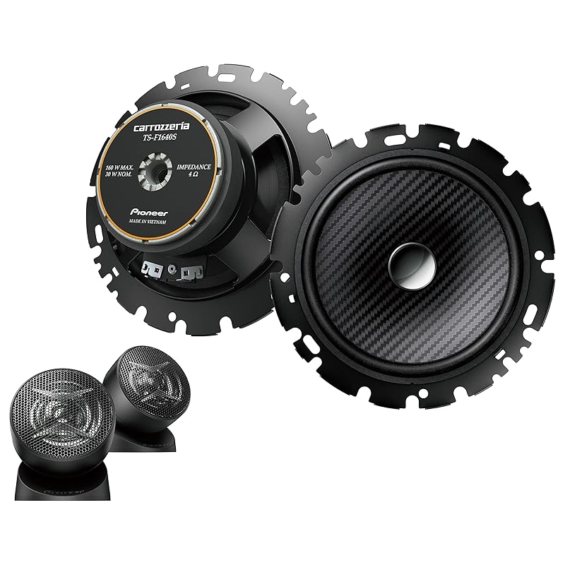 Pioneer TS-F1640S-2 16cm Custom-Fit Separate 2-Way Speakers, High-Resolution Compatible, Carrozzeria
Pioneer TS-F1640S-2 16cm Custom-Fit Separate 2-Way Speakers, High-Resolution Compatible, Carrozzeria