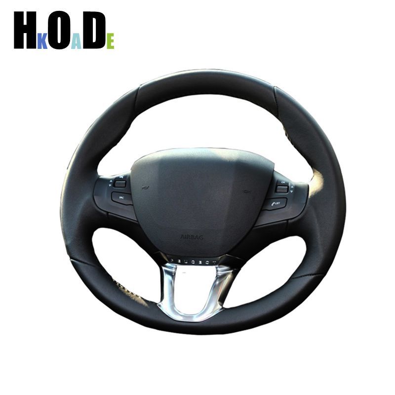Car Steering Wheel Cover For Peugeot 208 Peugeot 2008 Hand-sewn Black Microfiber leather Wear-resistant Red Thread
Car Steering Wheel Cover For Peugeot 208 Peugeot 2008 Hand-sewn Black Microfiber leather Wear-resistant Red Thread