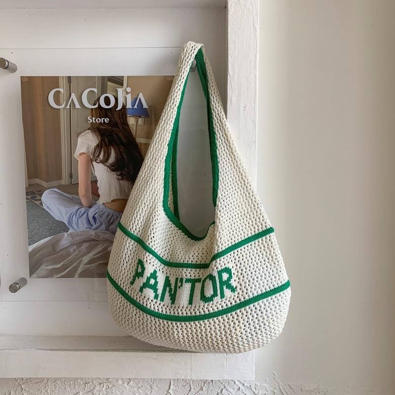 Large capacity hollow knitted woven bag women s summer 2025 new versatile shoulder bag tote bag хаки
Large capacity hollow knitted woven bag women s summer 2025 new versatile shoulder bag tote bag хаки