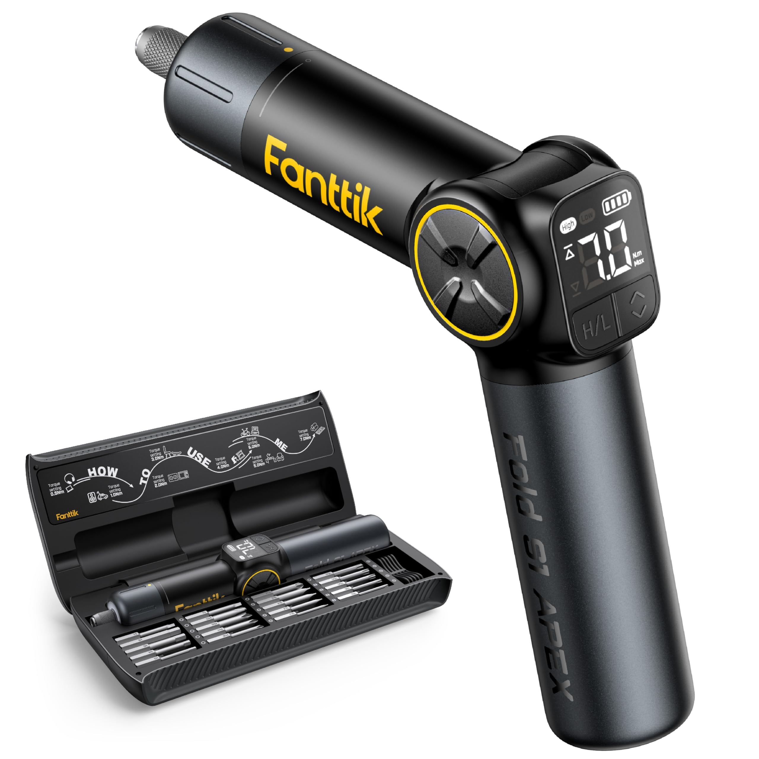 Электрическая отвертка Fanttik S1 APEX с дрелью 2 20 бит Большой экран Версия Делюкс для энтузиастов DIY Рукоятка с несколькими углами, 8 уровней настроек, чёрный
Электрическая отвертка Fanttik S1 APEX с дрелью 2 20 бит Большой экран Версия Делюкс для энтузиастов DIY Рукоятка с несколькими углами, 8 уровней настроек, чёрный