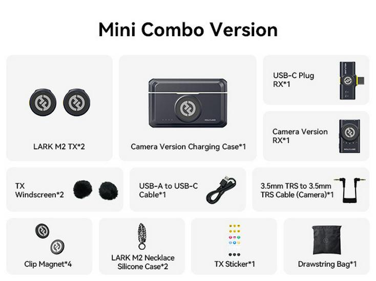 Hollyland Lark M2 Wireless Lavalier Microphone for Cameras
Hollyland Lark M2 Wireless Lavalier Microphone for Cameras