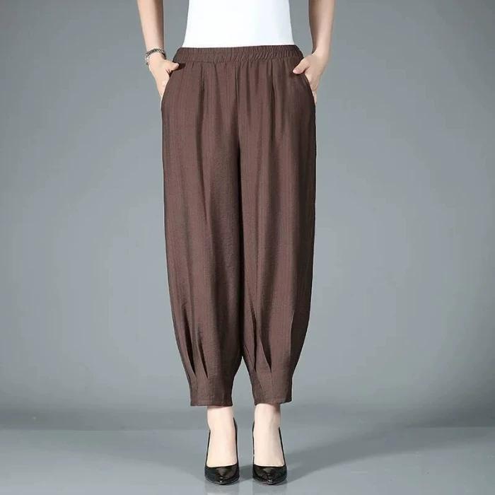 Harem Pants Women s Summer Thin Cotton and Linen Cropped Pants 2025 Middle-Aged and Elderly Women s Dress Loose plus Size Harem Pants 4XL коричневый
Harem Pants Women s Summer Thin Cotton and Linen Cropped Pants 2025 Middle-Aged and Elderly Women s Dress Loose plus Size Harem Pants 4XL коричневый