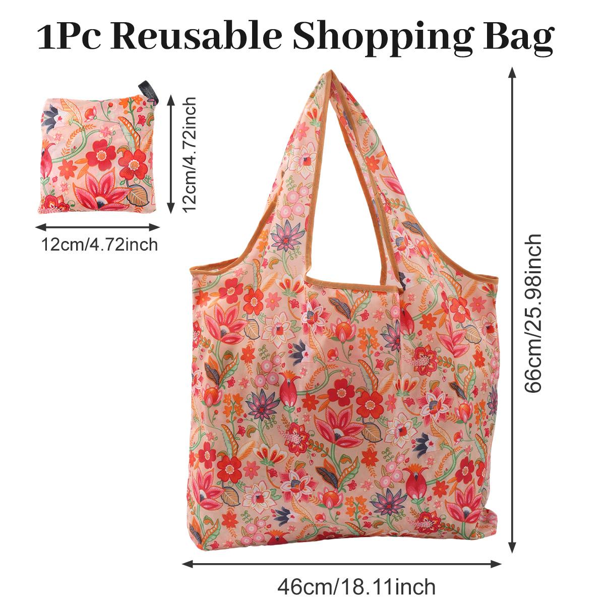 Reusable Foldable Shopping Bag Red Flowers Eco Storage Bag for Grocery Shopping Travel Housewife Students Favors Handbag Gift
Reusable Foldable Shopping Bag Red Flowers Eco Storage Bag for Grocery Shopping Travel Housewife Students Favors Handbag Gift