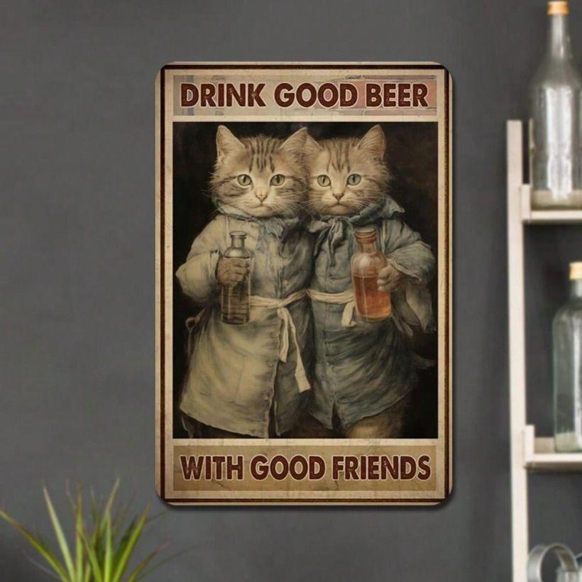 Vintage Metal Wall Art Cat Tin Poster 20x30 for Living Room
Vintage Metal Wall Art Cat Tin Poster 20x30 for Living Room