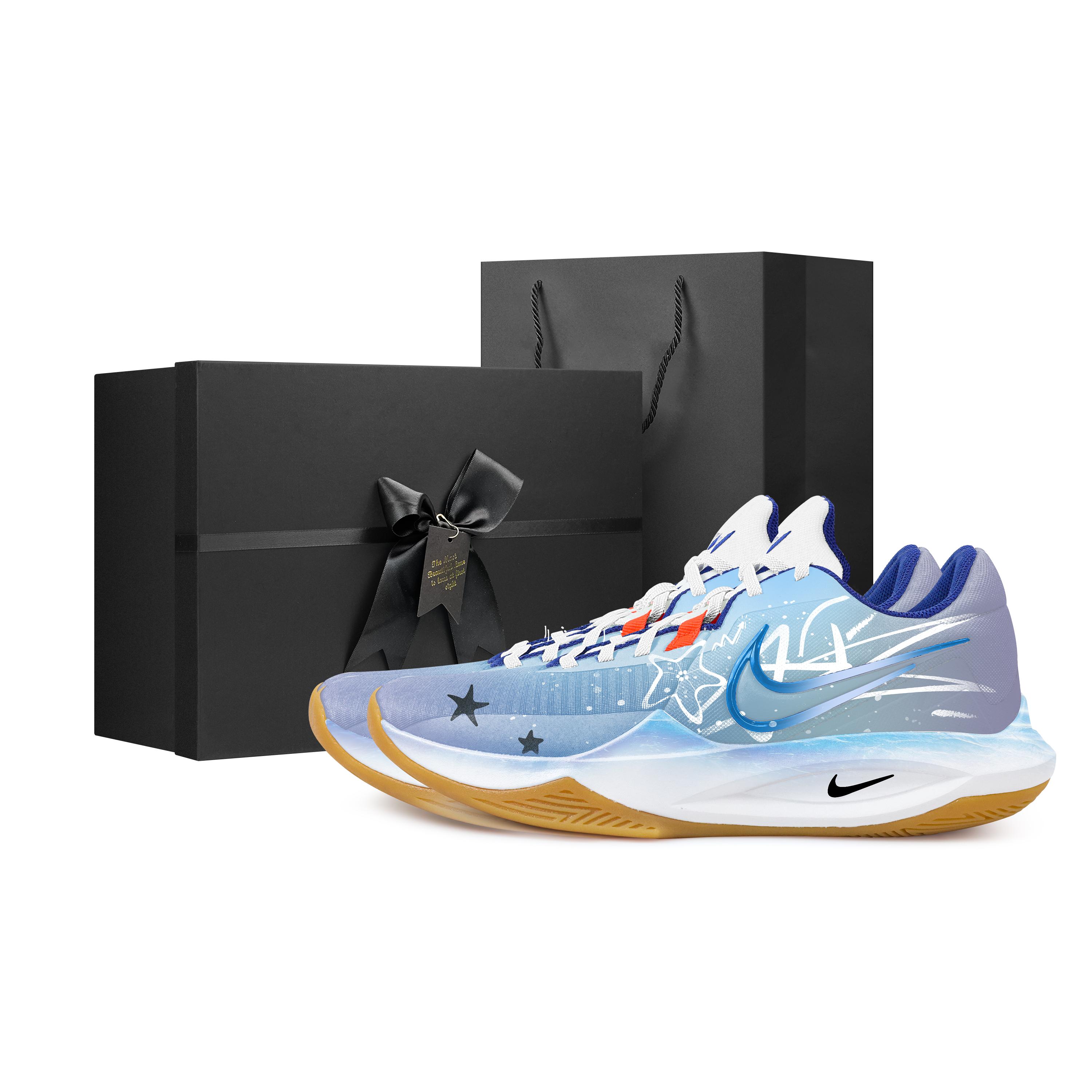 Nike Precision 6 Blue Ocean Black Box Fabric Slip Resistant Abrasion Resistant Low top Basketball Shoes Men s Sky Blue HV1796-141(Team529-) 42.5
Nike Precision 6 Blue Ocean Black Box Fabric Slip Resistant Abrasion Resistant Low top Basketball Shoes Men s Sky Blue HV1796-141(Team529-) 42.5