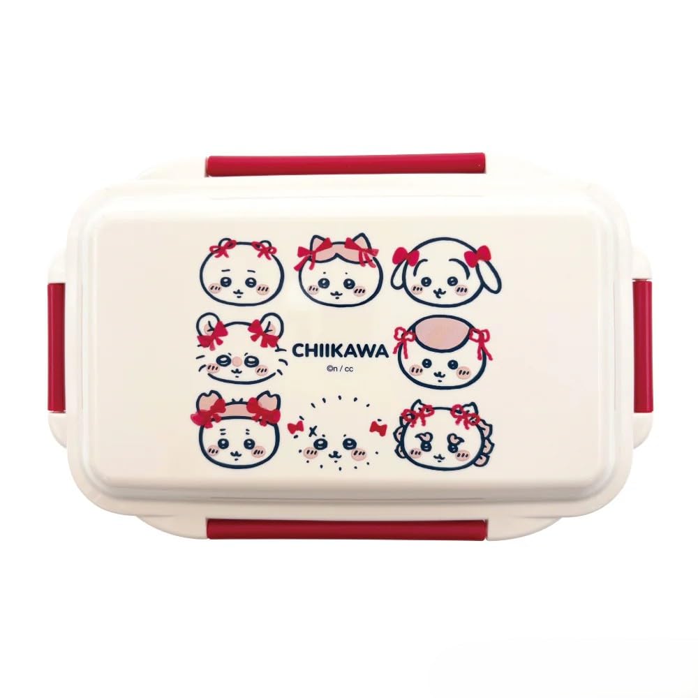 Chiikawa 4-Point Lock 1-Tier Lunch Box with Ribbon
Chiikawa 4-Point Lock 1-Tier Lunch Box with Ribbon