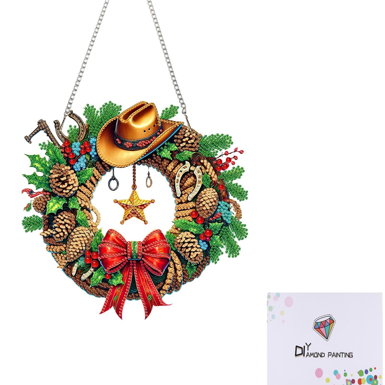 Xmas Theme 2D/Flat DIY Special Shape Hanging Diamond Art Kits Diamond Painting Set Diamond Art Pendant Wall Door Decoration
Xmas Theme 2D/Flat DIY Special Shape Hanging Diamond Art Kits Diamond Painting Set Diamond Art Pendant Wall Door Decoration