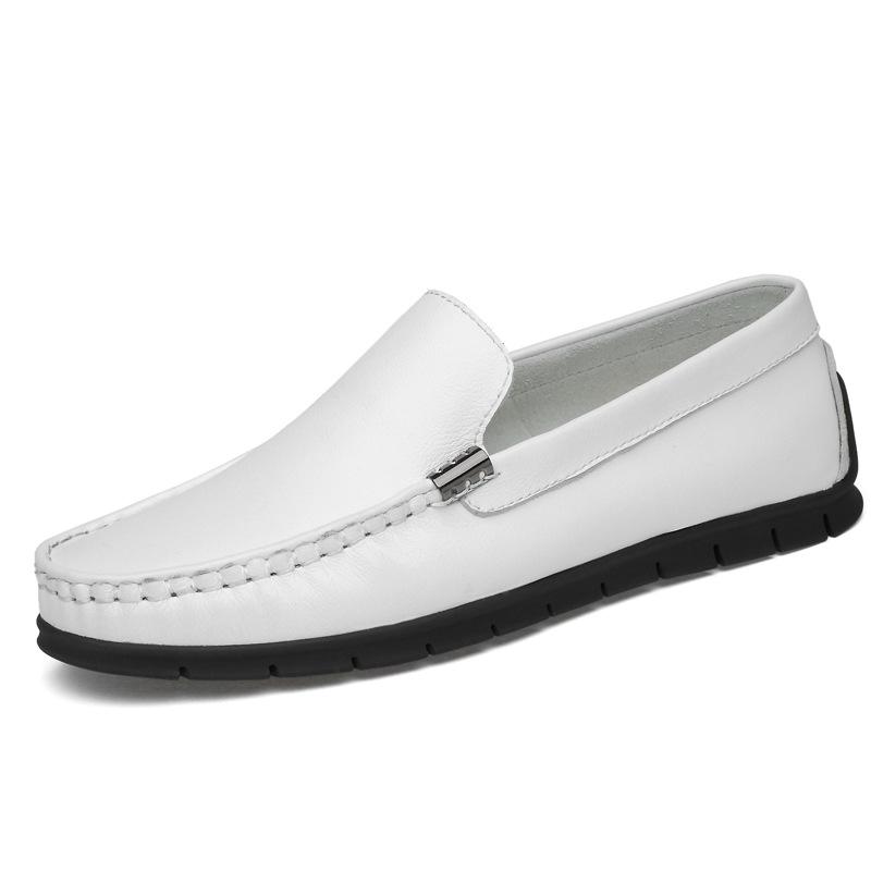 Spring and Autumn new men s shoes breathable cowhide business leather shoes soft sole one pedal driving shoes, overshoes large size shoes 36 білий
Spring and Autumn new men s shoes breathable cowhide business leather shoes soft sole one pedal driving shoes, overshoes large size shoes 36 білий