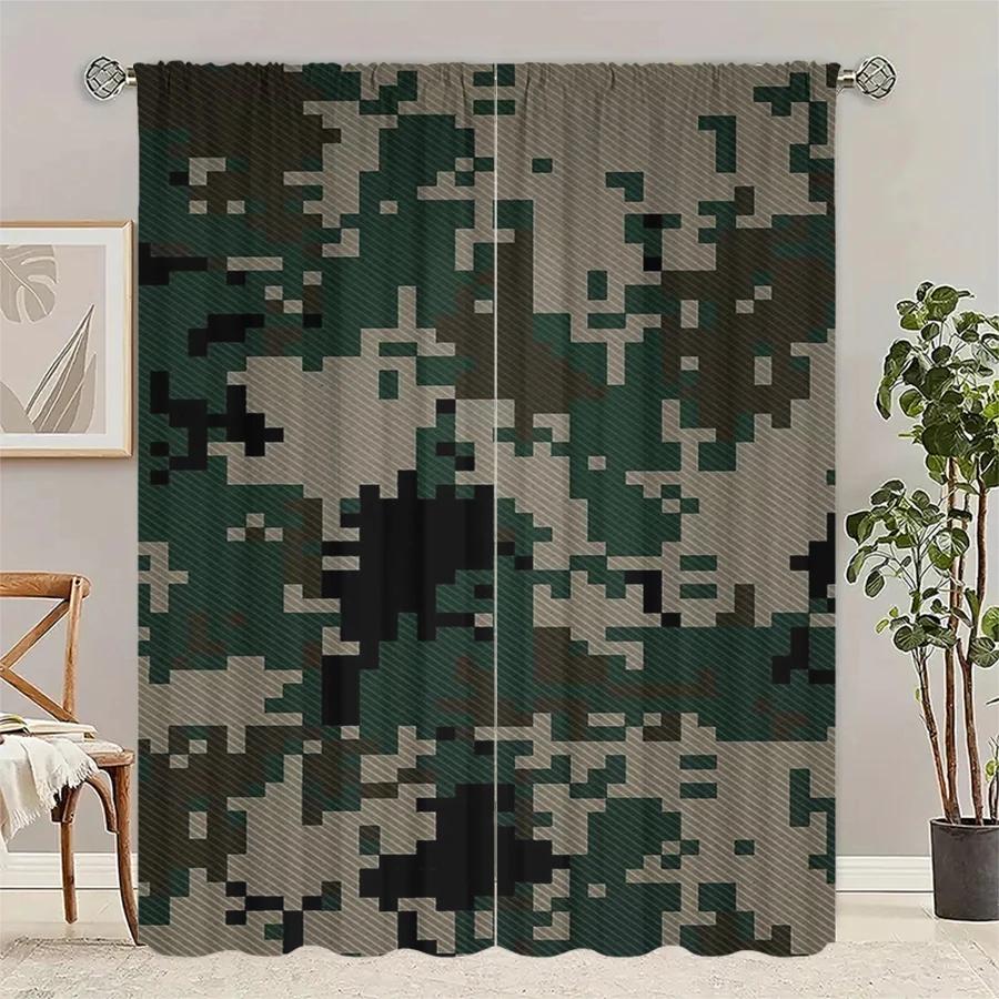 Set Of 2 Camouflage Pattern Printed Curtains Pole Bag Christmas Decorations Daily Home Room Made Polyester W100*H70(CM)-Rod Pocket&1PCS
Set Of 2 Camouflage Pattern Printed Curtains Pole Bag Christmas Decorations Daily Home Room Made Polyester W100*H70(CM)-Rod Pocket&1PCS