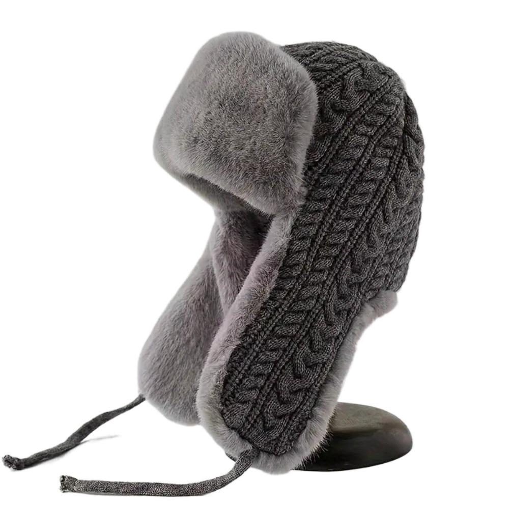 Fluffy Faux Fur Lei Feng Hat Knitted Ear Protection Cap Fashion Men Women Pilot Hat Ski
Fluffy Faux Fur Lei Feng Hat Knitted Ear Protection Cap Fashion Men Women Pilot Hat Ski