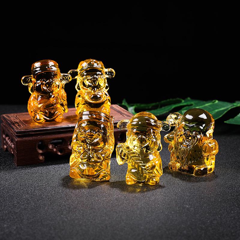 Five-Way God of Wealth Yellow Crystal Ornament: Glazed Ingot for Fortune, Prosperity, Longevity, Joy, and Wealth Longevity God
Five-Way God of Wealth Yellow Crystal Ornament: Glazed Ingot for Fortune, Prosperity, Longevity, Joy, and Wealth Longevity God