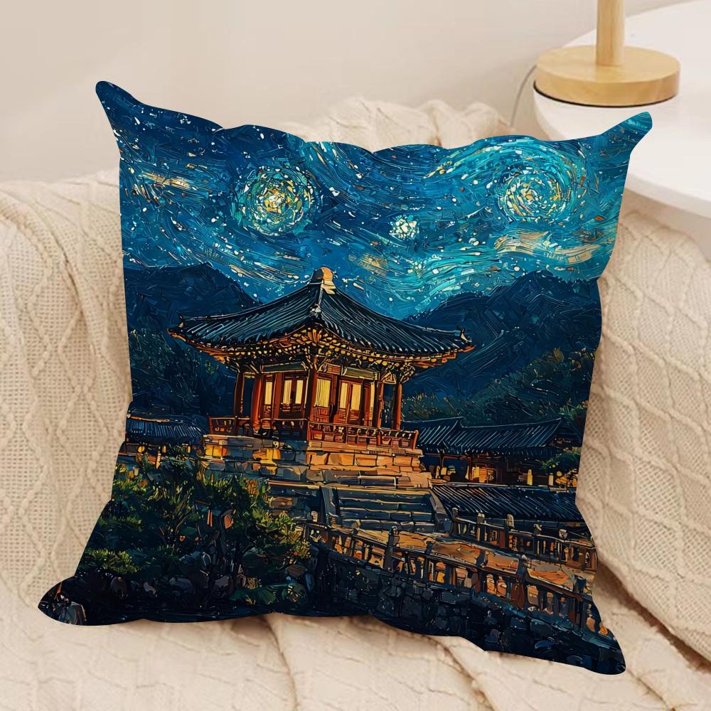 Korea Foguo Temple Cushion Cover Silky Short Plush Double-Sided Printed Pillow Case for Sofa All Seasons Home Decor Gift 30cmx30cm
Korea Foguo Temple Cushion Cover Silky Short Plush Double-Sided Printed Pillow Case for Sofa All Seasons Home Decor Gift 30cmx30cm
