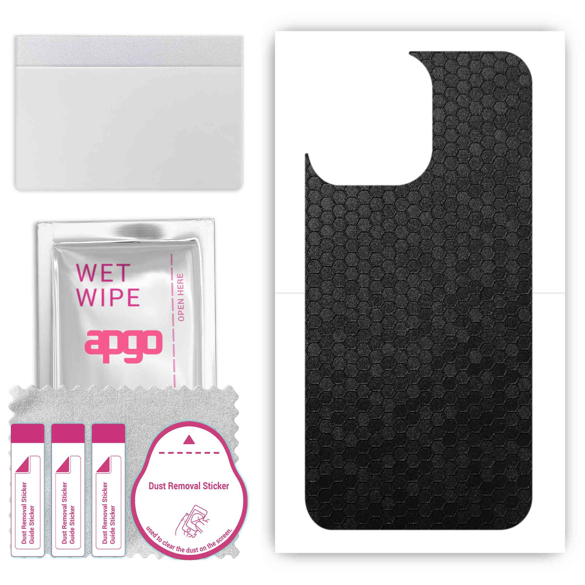 Apgo Protective Skin Sticker for the back compatible with Apple iPhone 14 Pro Max, Wrap Film, Foil, Vinyl - Pattern Black Honeycomb
Apgo Protective Skin Sticker for the back compatible with Apple iPhone 14 Pro Max, Wrap Film, Foil, Vinyl - Pattern Black Honeycomb
