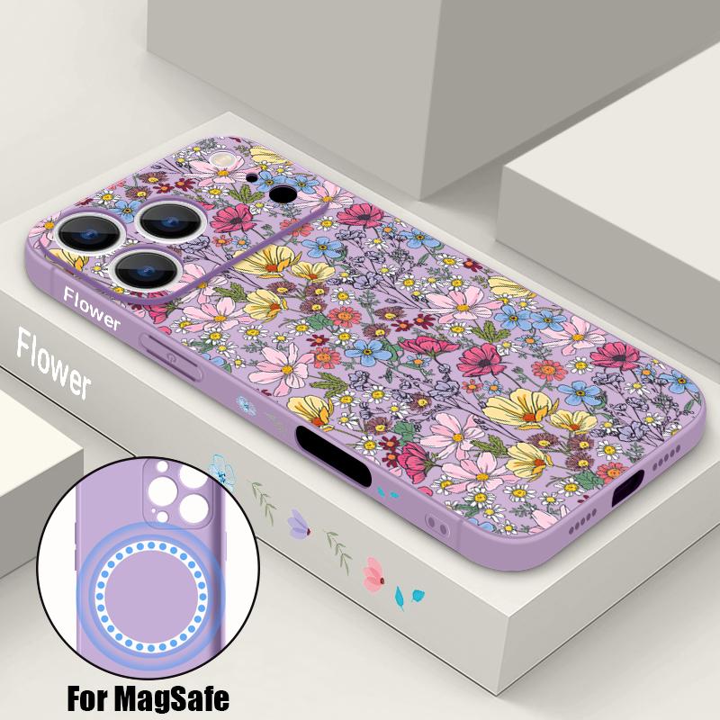 Colorful Little Flowers Case For iPhone 17 Pro Max iPhone 16 15 14 13 Pro Max Magnetic For Magsafe Soft Silicone Phone Back Cover iPhone 13 Pro Max фиолетовый
Colorful Little Flowers Case For iPhone 17 Pro Max iPhone 16 15 14 13 Pro Max Magnetic For Magsafe Soft Silicone Phone Back Cover iPhone 13 Pro Max фиолетовый