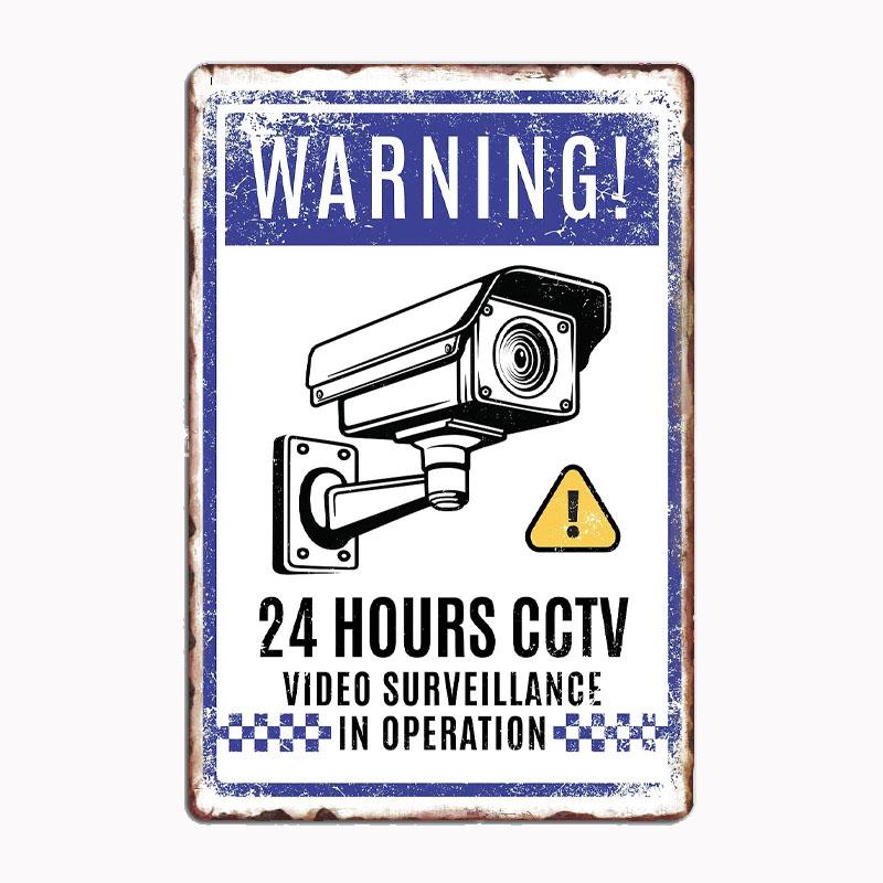 Warning CCTV Surveillance Sign Retro Poster Metal Sign Bar Interior Bedroom Wall Vintage Home Decor Room Decoration 20x30cm
Warning CCTV Surveillance Sign Retro Poster Metal Sign Bar Interior Bedroom Wall Vintage Home Decor Room Decoration 20x30cm