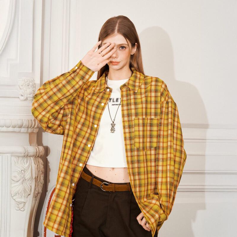 BEETLE TOWN Women s Dopamine Plaid Long Sleeve Loose Shirt S
BEETLE TOWN Women s Dopamine Plaid Long Sleeve Loose Shirt S