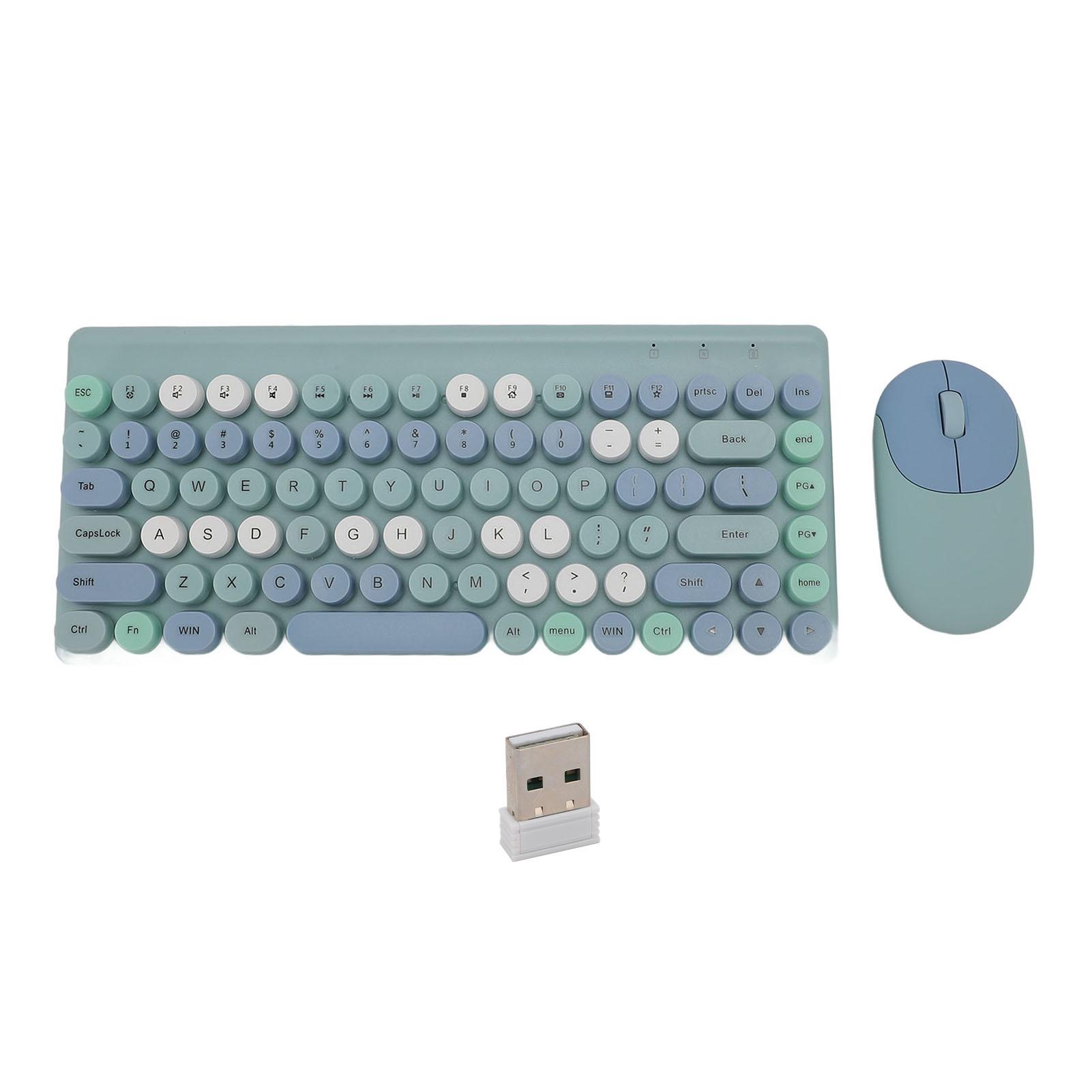 Wireless Keyboard Mouse Combo 86 Keys with USB Receiver Gaming Mixed Color Retro Plug and Play for червоний
Wireless Keyboard Mouse Combo 86 Keys with USB Receiver Gaming Mixed Color Retro Plug and Play for червоний