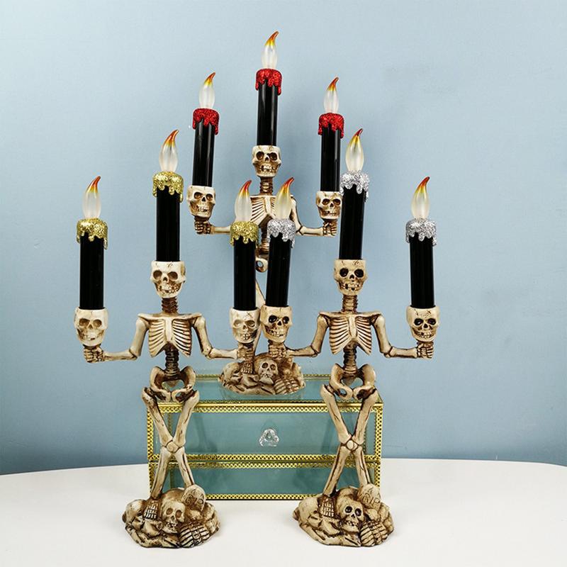 Halloween Skull Candle Holder Light Spooky Skeleton Candelabra Lamp Desktop Flameless Lamp Halloween Home Decoration жёлтый
Halloween Skull Candle Holder Light Spooky Skeleton Candelabra Lamp Desktop Flameless Lamp Halloween Home Decoration жёлтый