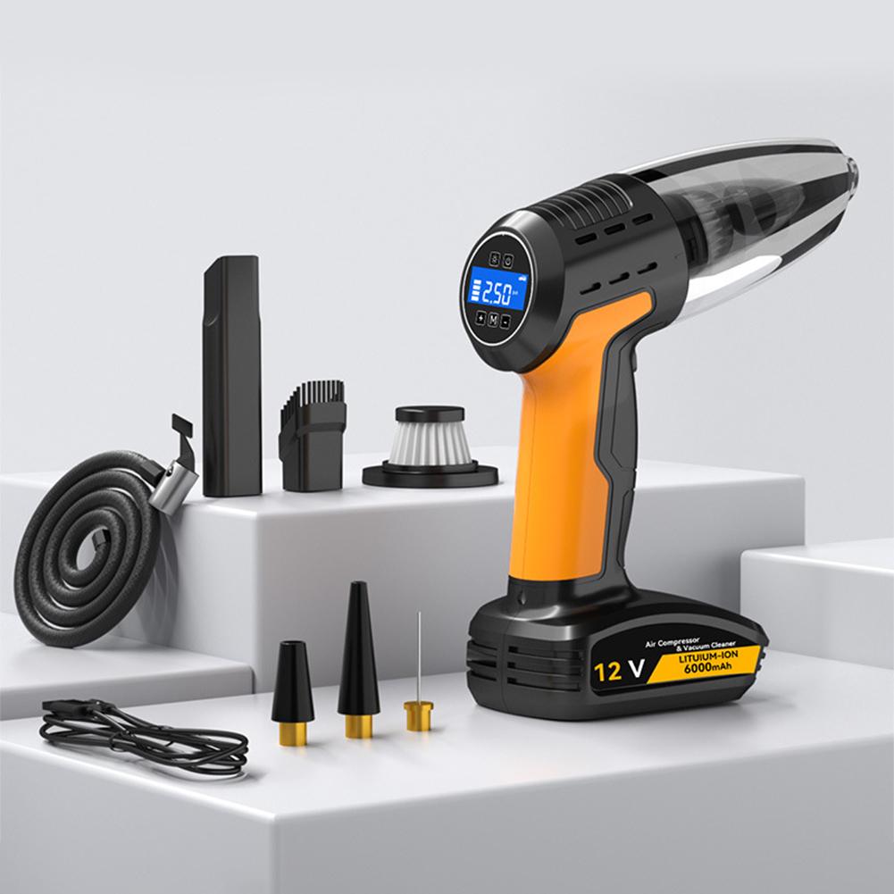 Car Vacuum Cleaner Cordless Tyre Inflator 4 in 1 Handheld Wireless Vacuum Cleaner Strong Suction for Car Bicycle Inflatable Toys CHINA
Car Vacuum Cleaner Cordless Tyre Inflator 4 in 1 Handheld Wireless Vacuum Cleaner Strong Suction for Car Bicycle Inflatable Toys CHINA