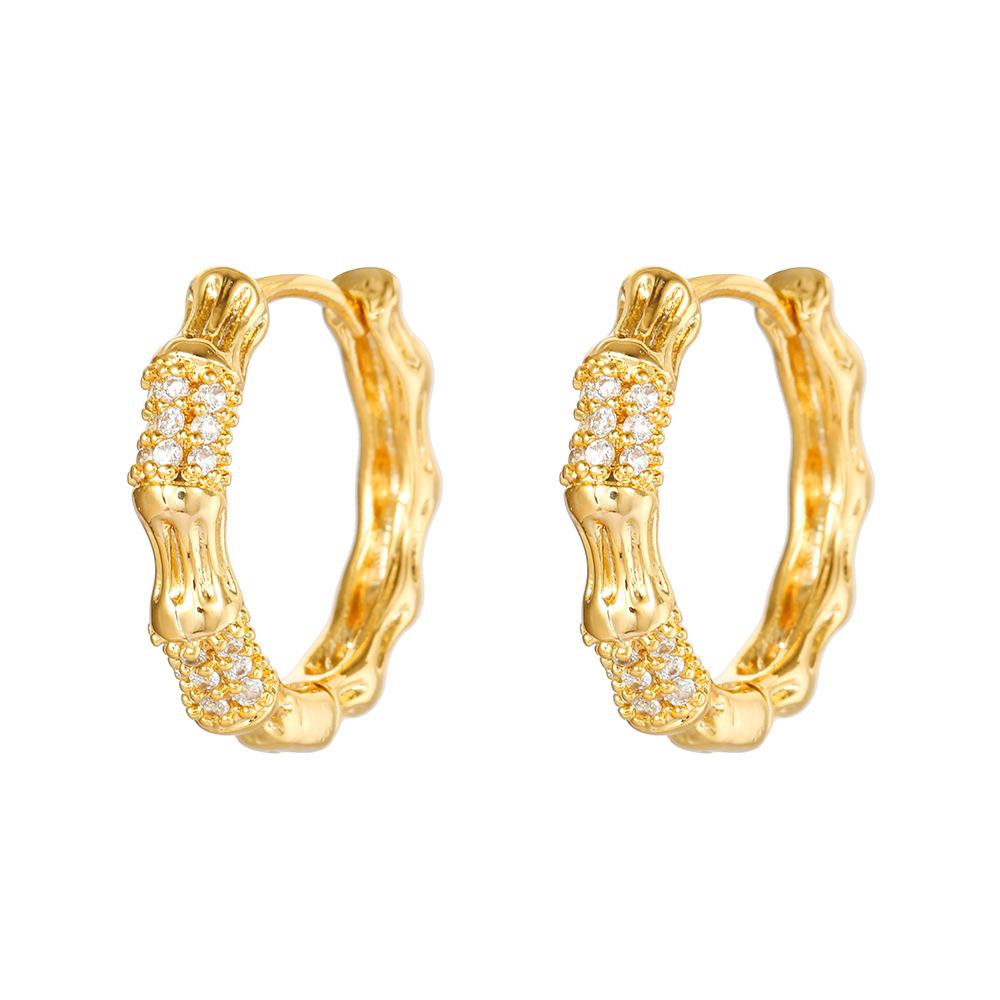 High-End Micro-Inlaid Zircon Copper Bamboo Earrings, Vintage Women S Elegant Earrings, Earrings, Fashionable Earrings, Versatile Accessories золотой
High-End Micro-Inlaid Zircon Copper Bamboo Earrings, Vintage Women S Elegant Earrings, Earrings, Fashionable Earrings, Versatile Accessories золотой