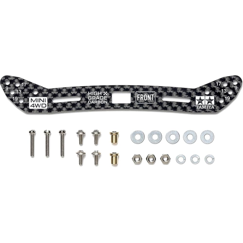 Tamiya Mini 4WD Upgrade Parts Series No.548 HG Carbon Front Wide Plate 2mm Slide Damper Compatible Generic Accessory
Tamiya Mini 4WD Upgrade Parts Series No.548 HG Carbon Front Wide Plate 2mm Slide Damper Compatible Generic Accessory