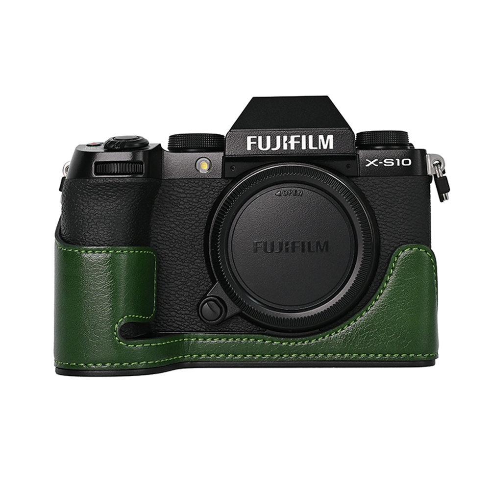 Camera Bag PU Leather Half Body Case for Fujifilm XS10 Fuji X-S10 Batery Opening Bottom Cover зелений
Camera Bag PU Leather Half Body Case for Fujifilm XS10 Fuji X-S10 Batery Opening Bottom Cover зелений
