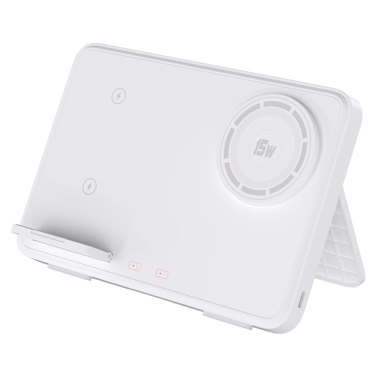 4 In 1 Wireless Charger Stand LED Night Light Foldable Fast Charging Station Dock For iPhone Samsung Galaxy Apple Watch Airpods2 білий
4 In 1 Wireless Charger Stand LED Night Light Foldable Fast Charging Station Dock For iPhone Samsung Galaxy Apple Watch Airpods2 білий