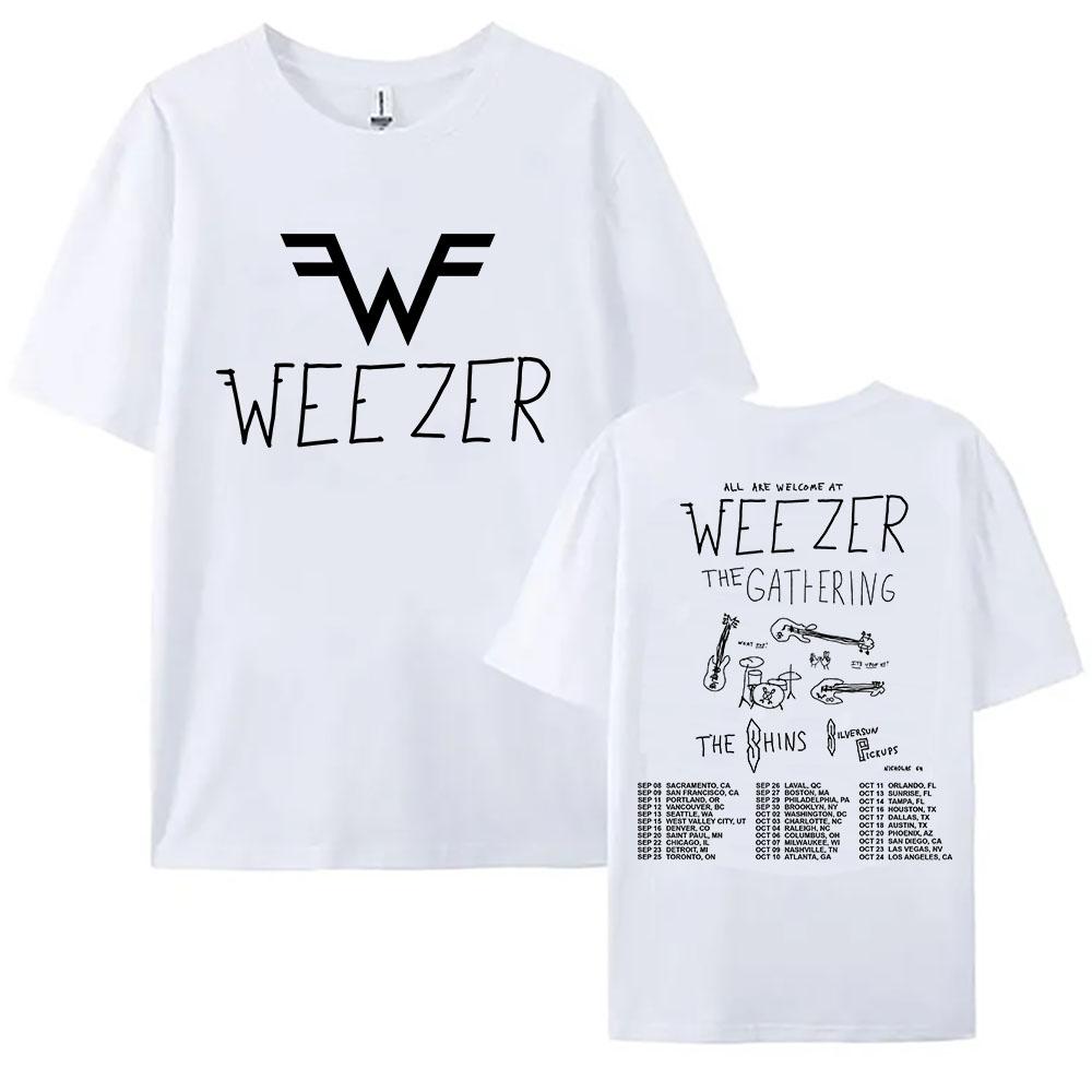 Weezer The Gathering Tour 2026 T-shirt Cotton Soft Women/Men Tshirts Summer Short Sleeve O-neck Tees Design Graphic Print Shirt XXL білий
Weezer The Gathering Tour 2026 T-shirt Cotton Soft Women/Men Tshirts Summer Short Sleeve O-neck Tees Design Graphic Print Shirt XXL білий