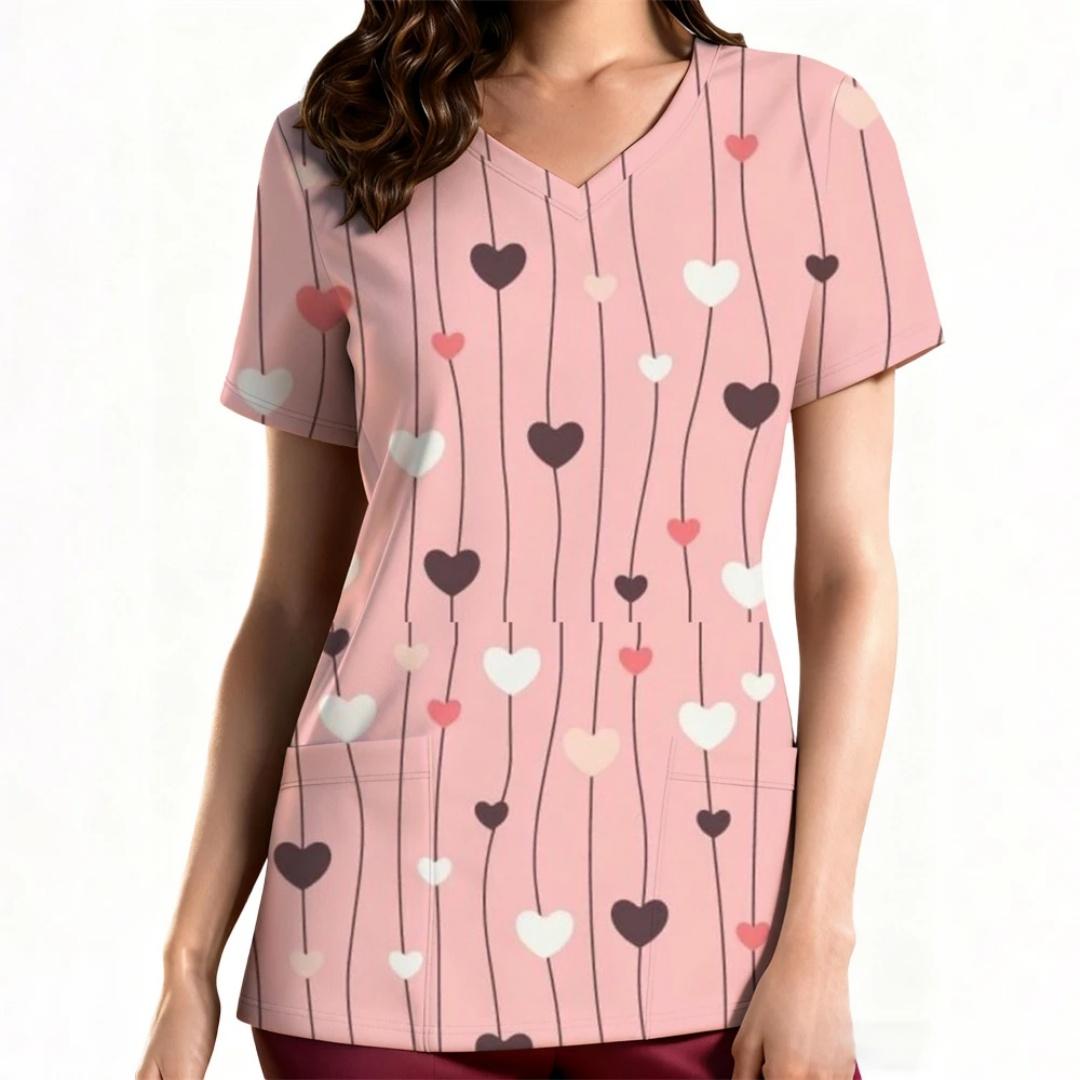 Simple Love Valentine s Day Theme 3D Printed V-Neck Women s Nurse Uniform Fashionable Daily Casual Comfortable Women s Top 3XL
Simple Love Valentine s Day Theme 3D Printed V-Neck Women s Nurse Uniform Fashionable Daily Casual Comfortable Women s Top 3XL