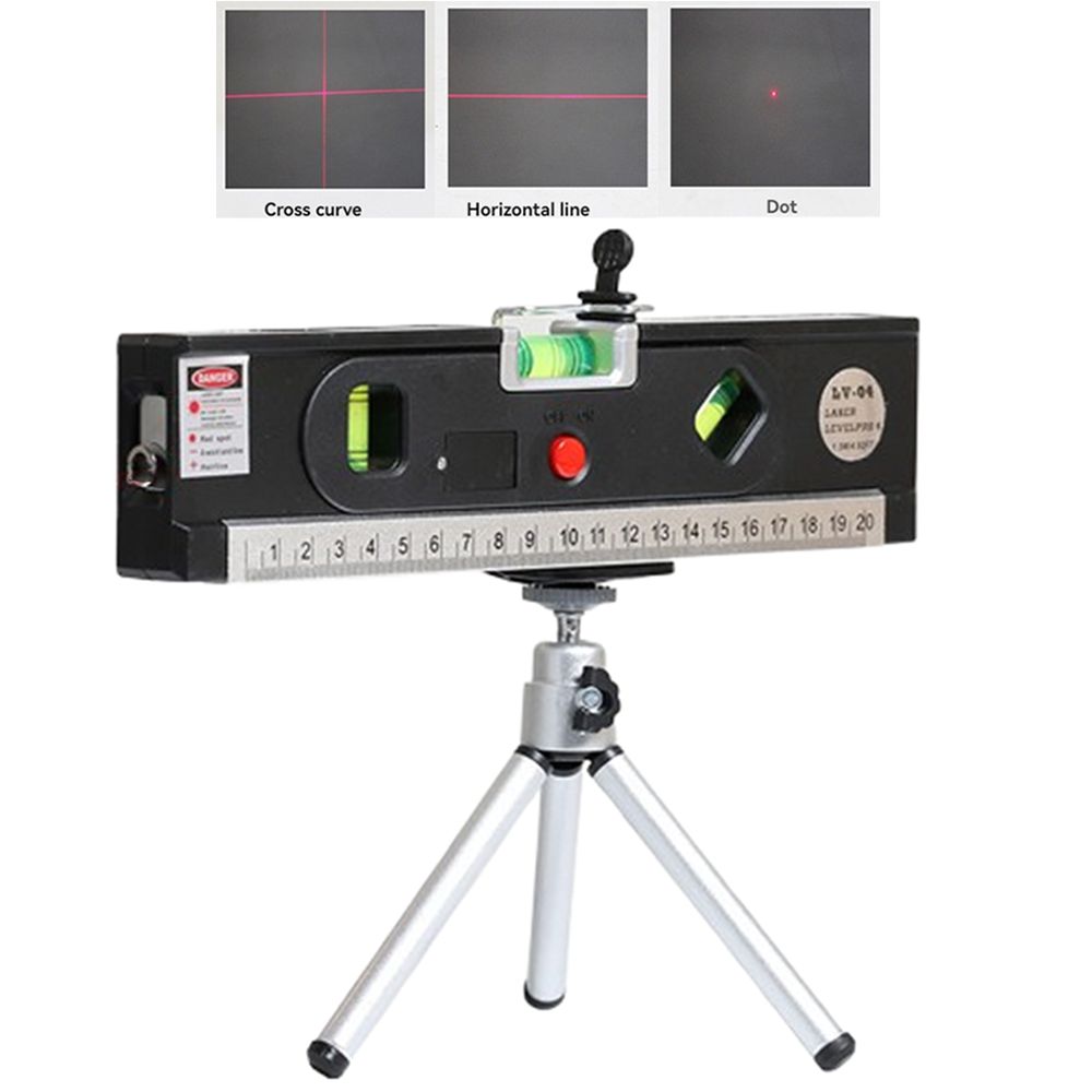 High Precision Laser Level 4 in 1 Vertical Measuring Tape Aligner Cross Line Lasers Construction Laser Level
High Precision Laser Level 4 in 1 Vertical Measuring Tape Aligner Cross Line Lasers Construction Laser Level