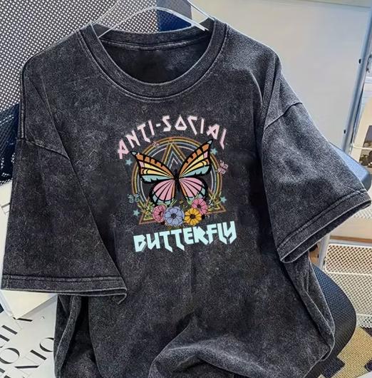 Vintage Washed Pattern Tshirt Vintage Fashion Brand Half Sleeved Shirt Summer Casual Loose Fit Round Neck Short Sleeved Top S
Vintage Washed Pattern Tshirt Vintage Fashion Brand Half Sleeved Shirt Summer Casual Loose Fit Round Neck Short Sleeved Top S