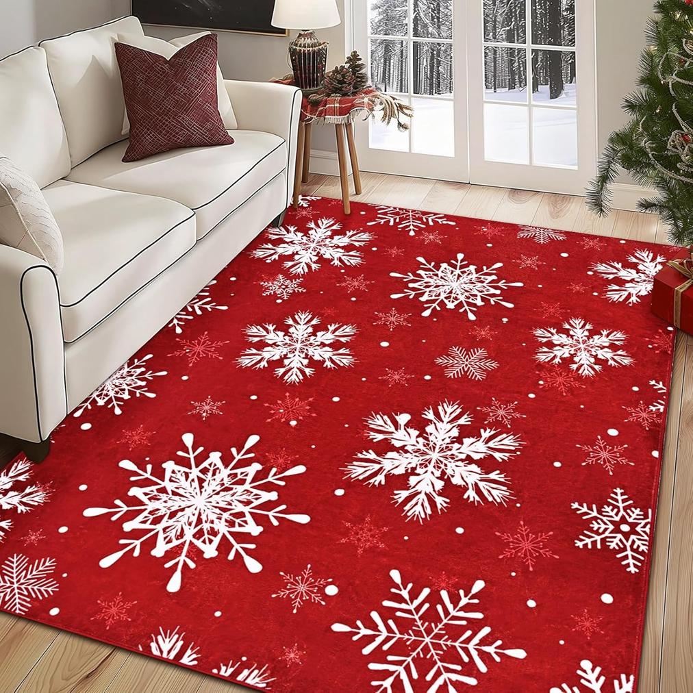 VIKAMA Winter-Spring Warmth And Insulation Christmas Carpet Snowflake Gingerbread Man Living Room Side Carpet Home Decoration 80cm x 120cm
VIKAMA Winter-Spring Warmth And Insulation Christmas Carpet Snowflake Gingerbread Man Living Room Side Carpet Home Decoration 80cm x 120cm