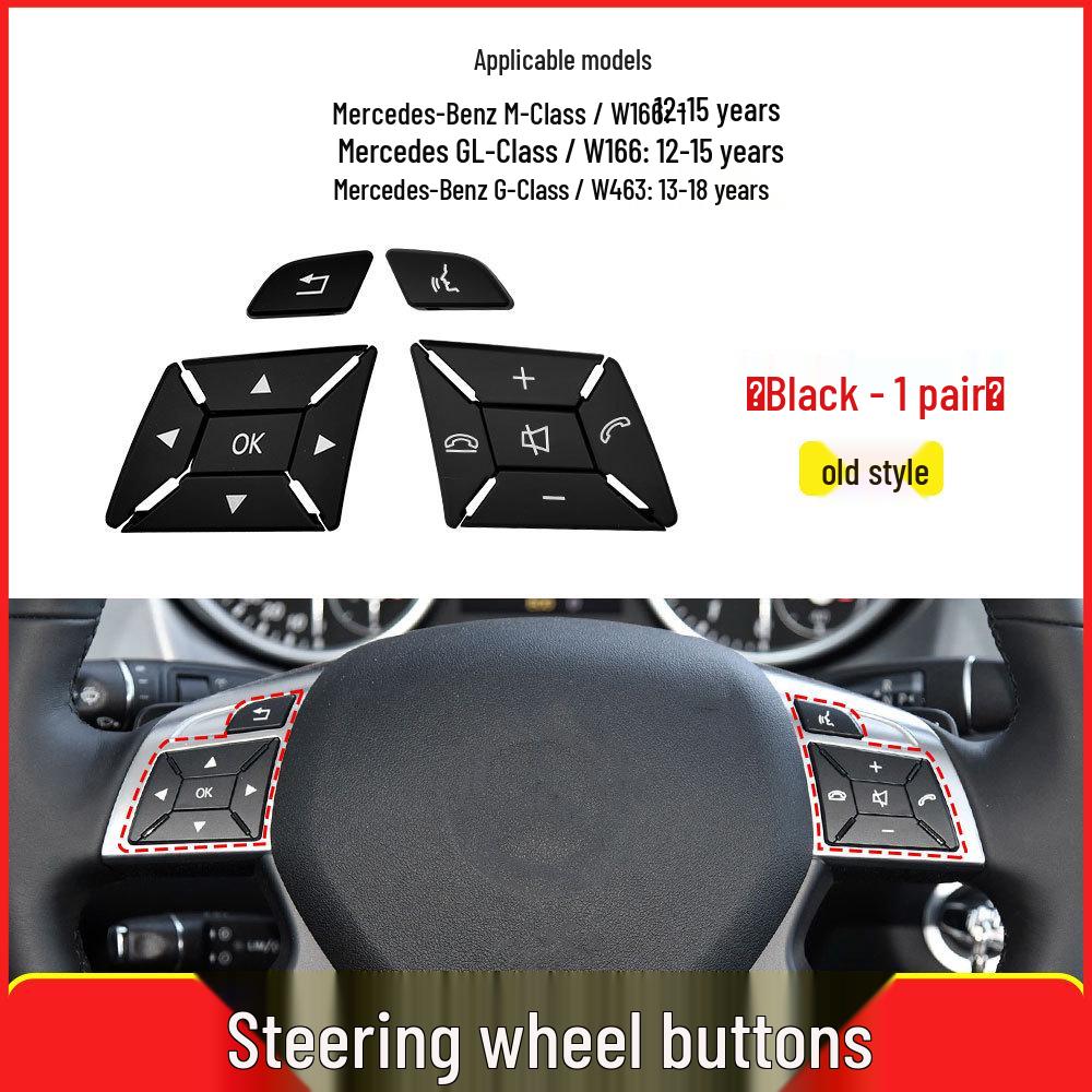 Compatible with Mercedes-Benz ML, GL, GLE, GLS Class W166/W292 Steering Wheel Multifunction Switch Buttons
Compatible with Mercedes-Benz ML, GL, GLE, GLS Class W166/W292 Steering Wheel Multifunction Switch Buttons