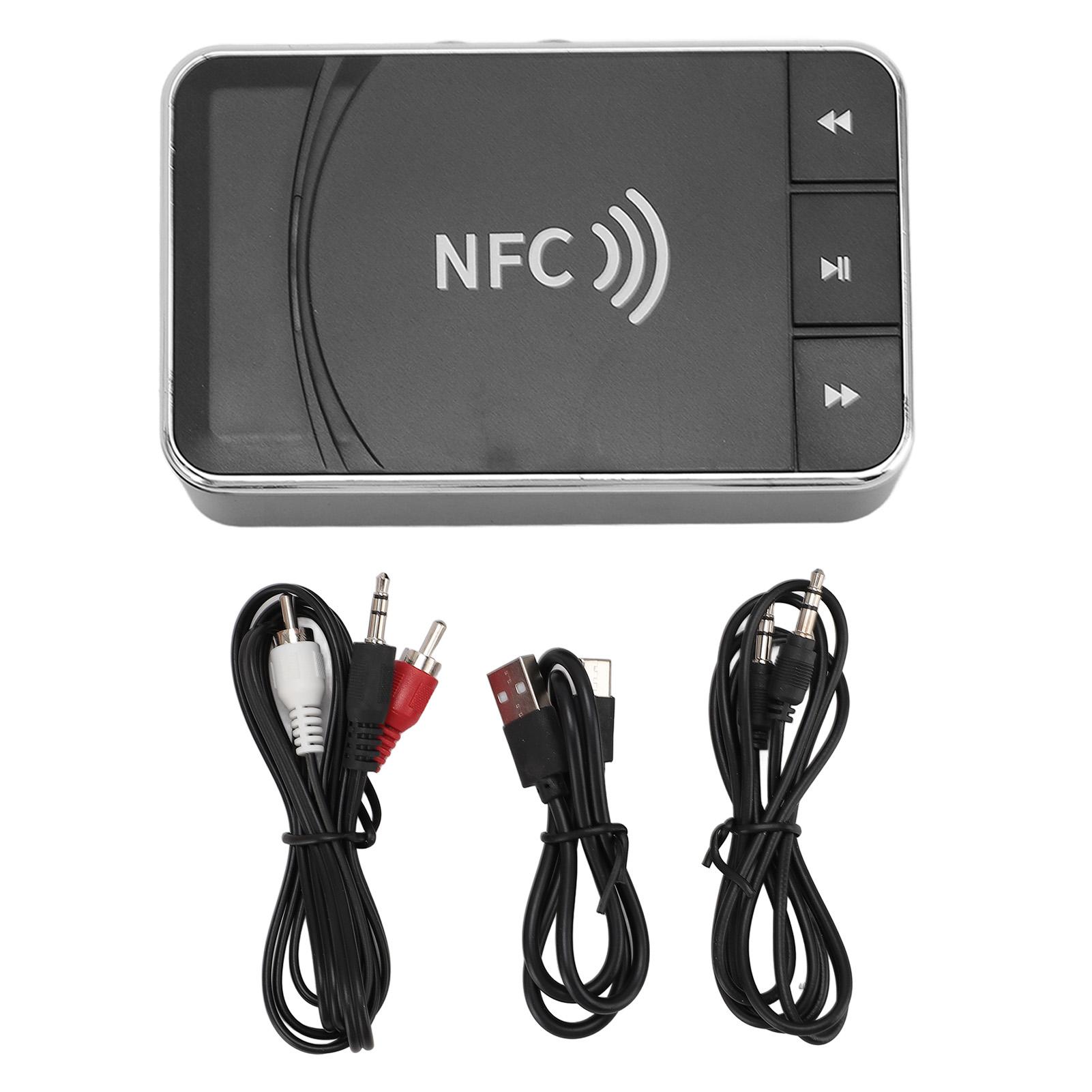 NFC Enabled Bluetooth Receiver Desktop 3.5mm AUX Bluetooth 5.0 Adapter for Home Stereo System
NFC Enabled Bluetooth Receiver Desktop 3.5mm AUX Bluetooth 5.0 Adapter for Home Stereo System