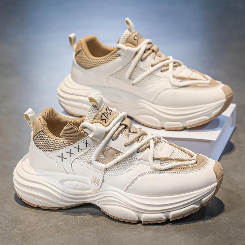 Mesh Chunky Sneakers Breathable Lace-Up Platform Dad Shoes Non-Slip Soft Sole Casual Trainers 44 дубильна кора
Mesh Chunky Sneakers Breathable Lace-Up Platform Dad Shoes Non-Slip Soft Sole Casual Trainers 44 дубильна кора