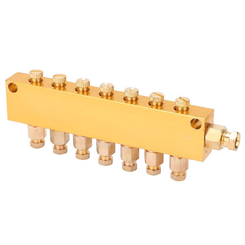 Adjustable Design Oil Distributor Brass Material Separator Divider Valve CNC Machining Center 1 in 7 Out
Adjustable Design Oil Distributor Brass Material Separator Divider Valve CNC Machining Center 1 in 7 Out
