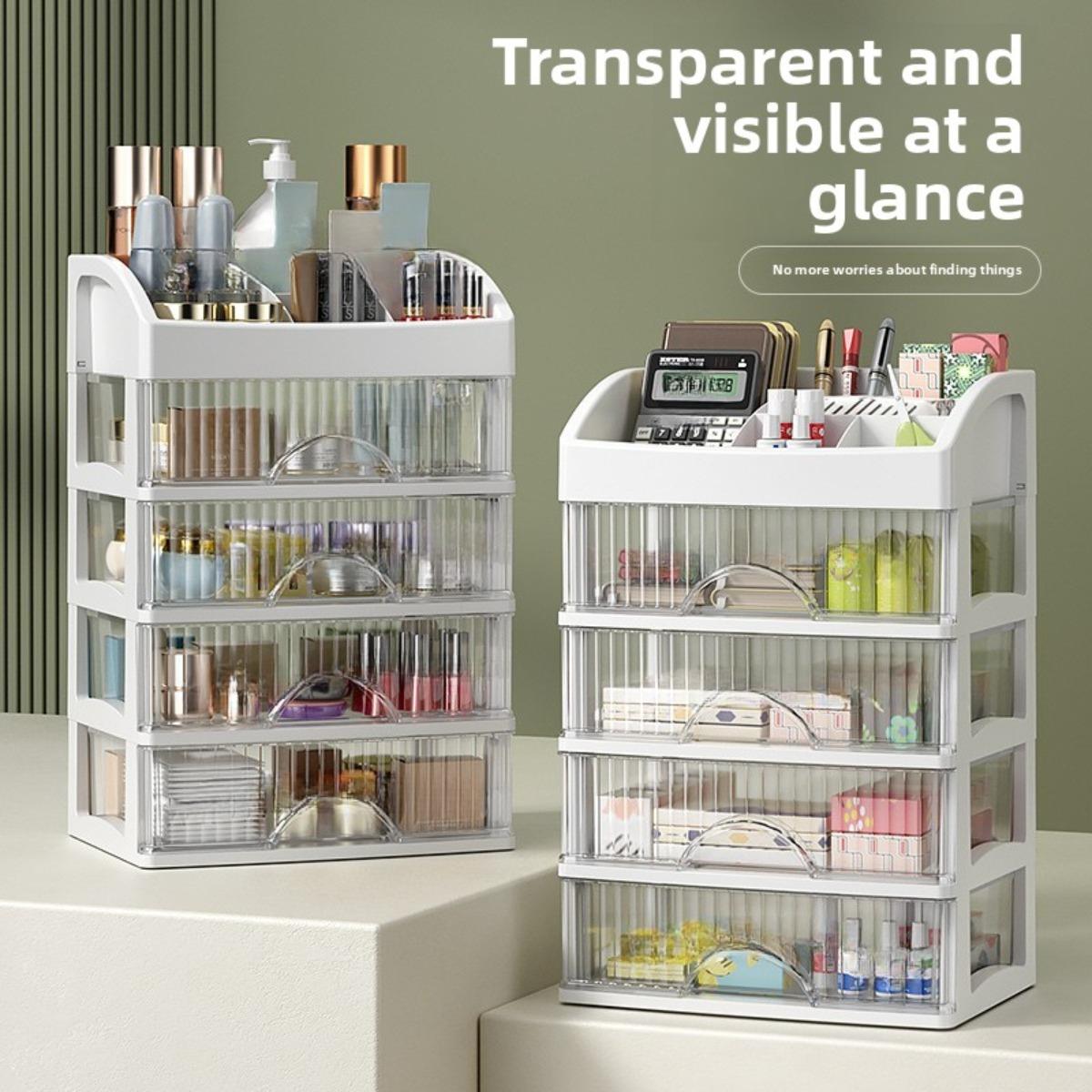 Multi Functional Cosmetics Storage Box, Drawer Partition Organizing Box, Home Desktop Skincare Product Dressing Box 2 layers рожевий
Multi Functional Cosmetics Storage Box, Drawer Partition Organizing Box, Home Desktop Skincare Product Dressing Box 2 layers рожевий