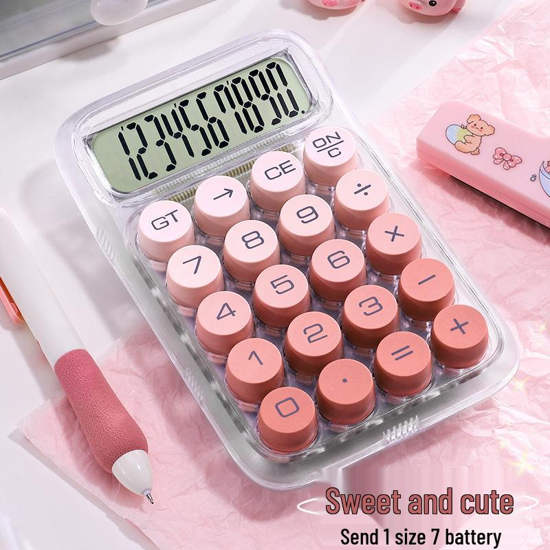 Transparent Gradient Scientific Calculator with Large Buttons for Office Use
Transparent Gradient Scientific Calculator with Large Buttons for Office Use