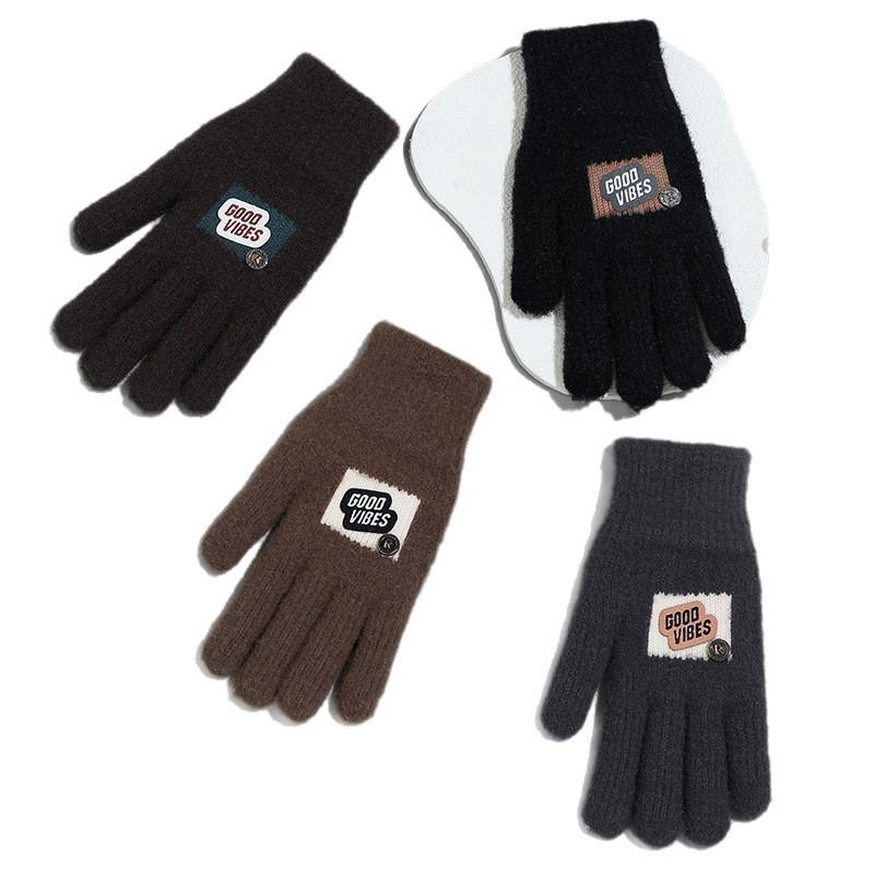 Men s Fashion Wool Touchscreen Cycling Gloves - Winter Cold-Proof, Thick, and Personalized Print Beige - Warm Five-Finger Gloves (1 pair)
Men s Fashion Wool Touchscreen Cycling Gloves - Winter Cold-Proof, Thick, and Personalized Print Beige - Warm Five-Finger Gloves (1 pair)