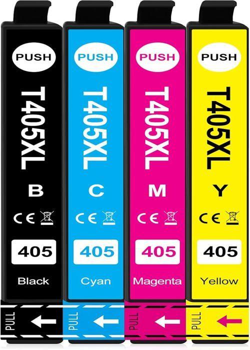 Cartouches d encre 405XL - BYBEIBY - Compatible Epson - Pack de 5 - Noir, Cyan, Magenta, Jaune
Cartouches d encre 405XL - BYBEIBY - Compatible Epson - Pack de 5 - Noir, Cyan, Magenta, Jaune