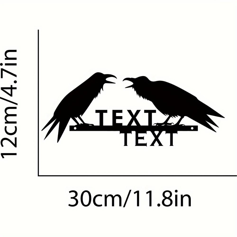 Vintage Metal Raven Address Sign, Personalized Man Cave Wall Art, Custom Housewarming Gift
Vintage Metal Raven Address Sign, Personalized Man Cave Wall Art, Custom Housewarming Gift